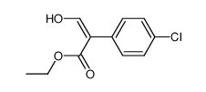 3-hydroxy-2-(4-chlorophenyl)acrylic acid ethyl ester Structure