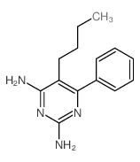 2,4-Pyrimidinediamine,5-butyl-6-phenyl-结构式