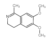 1-甲基-6,7-二甲氧基-3,4-二氢异喹啉结构式