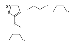 tributyl-(5-methylsulfanylthiophen-2-yl)stannane结构式