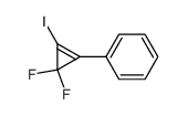 3,3-difluoro-1-iodo-2-phenyl-cyclopropene结构式