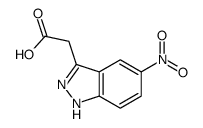 2-(5-nitro-2H-indazol-3-yl)acetic acid结构式