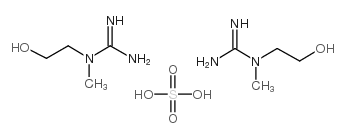 N-(2-羟基乙基)-N-甲基胍硫酸盐 (2:1)结构式