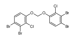 1,2-dibromo-3-chloro-4-[(3,4-dibromo-2-chlorophenoxy)methoxy]benzene结构式