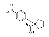 1-(4-nitrophenyl)cyclopentane-1-carboxylic acid Structure
