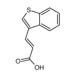 (2E)-3-(1-苯并噻吩-3-基)丙烯酸结构式
