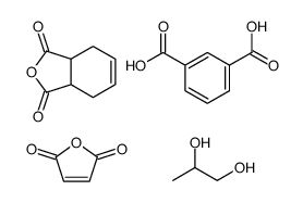 1,3-苯二甲酸与丁烯二酸酐/1,2-丙二醇和3A,4,7,7A-四氢-1,3-异苯并呋喃二酮的聚合物结构式