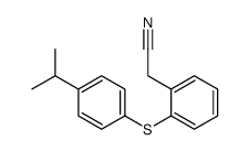 2-[2-(4-propan-2-ylphenyl)sulfanylphenyl]acetonitrile结构式