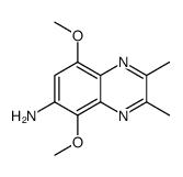 5,8-dimethoxy-2,3-dimethylquinoxalin-6-amine Structure