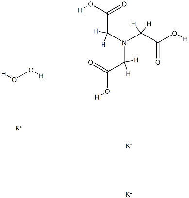 tripotassium N,N-bis(carboxylatomethyl)aminoacetate, compound with hydrogen peroxide Structure