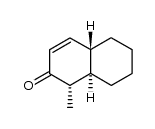 (1S,4aS,8aR)-1-methyl-4a,5,6,7,8,8a-hexahydronaphthalen-2(1H)-one结构式