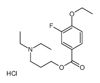 3-(4-ethoxy-3-fluorobenzoyl)oxypropyl-diethylazanium,chloride Structure