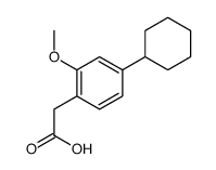 2-(4-cyclohexyl-2-methoxyphenyl)acetic acid Structure
