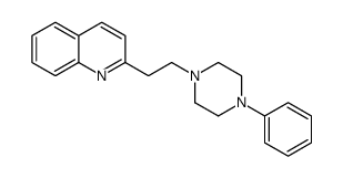 2-[2-(4-phenylpiperazin-1-yl)ethyl]quinoline结构式