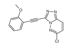 6-chloro-3-[2-(2-methoxyphenyl)ethynyl]-[1,2,4]triazolo[4,3-b]pyridazine结构式