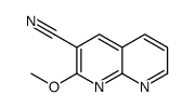 2-methoxy-1,8-naphthyridine-3-carbonitrile结构式