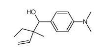 1-(4-Dimethylamino-phenyl)-2-ethyl-2-methyl-but-3-en-1-ol结构式