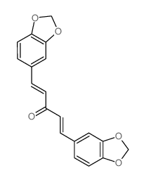1,5-dibenzo[1,3]dioxol-5-ylpenta-1,4-dien-3-one structure