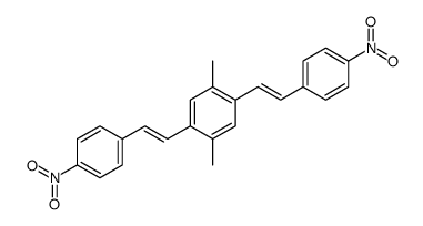 1,4-dimethyl-2,5-bis[2-(4-nitrophenyl)ethenyl]benzene结构式