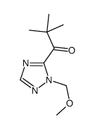1-[2-(methoxymethyl)-1,2,4-triazol-3-yl]-2,2-dimethylpropan-1-one结构式