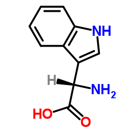 (S)-氨基-(1H-吲哚-3-基)-乙酸结构式