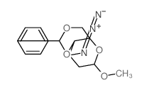 a-D-arabino-Hexopyranoside, methyl3-azido-2,3-dideoxy-4,6-O-(phenylmethylene)-结构式