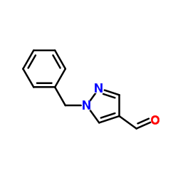 1-苄基-1H-吡唑-4-甲醛结构式