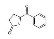 3-(benzenesulfinyl)cyclopent-2-en-1-one结构式