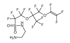 N-(2-aminoethyl)-2-[1-[difluoro[(trifluorovinyl)oxy]methyl]-1,2,2,2-tetrafluoroethoxy]-1,1,2,2-tetrafluoroethanesulphonamide结构式