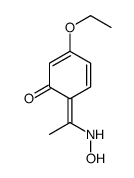 3-ethoxy-6-[1-(hydroxyamino)ethylidene]cyclohexa-2,4-dien-1-one Structure