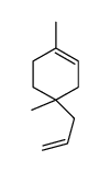 1,4-dimethyl-4-prop-2-enylcyclohexene结构式