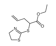 2-(4,5-dihydro-thiazol-2-ylsulfanyl)-pent-4-enoic acid ethyl ester结构式