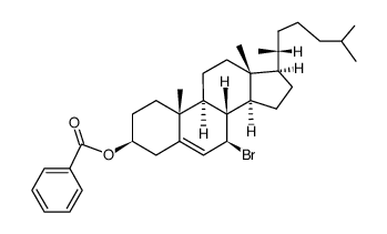 7β-bromocholest-5-en-3β-ol benzoate结构式