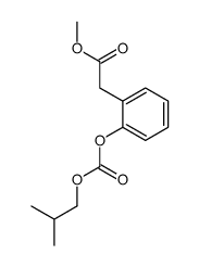 methyl 2-[2-(2-methylpropoxycarbonyloxy)phenyl]acetate Structure
