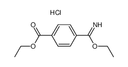 4-carbethoxyimidobenzoesaeureethylester-hydrochloride Structure