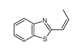Benzothiazole, 2-(1-propenyl)-, (Z)- (9CI)结构式