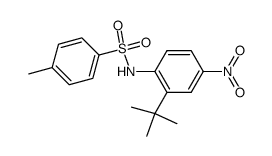 1-tert-Butyl-5-nitro-2-tosylamino-benzol结构式