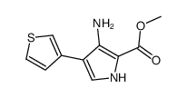 methyl 3-amino-4-thiophen-3-yl-1H-pyrrole-2-carboxylate Structure