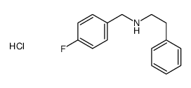 N-[(4-fluorophenyl)methyl]-2-phenylethanamine,hydrochloride Structure