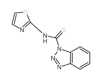 N-(2-噻唑基)-1H-苯并三唑-1-碳硫酰胺结构式