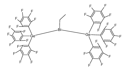 2-ethyl-1,1,1,3,3,3-hexakis(perfluorophenyl)digermabismane结构式