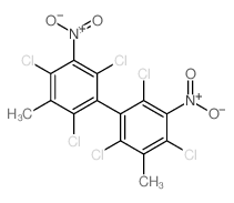1,1'-Biphenyl,2,2',4,4',6,6'-hexachloro-3,3'-dimethyl-5,5'-dinitro- Structure