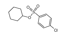 cyclohexyl p-chlorobenzenesulfonate Structure