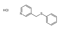 3-(phenylsulfanylmethyl)pyridine,hydrochloride Structure
