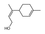 (Z)-3-(4-methyl-3-cyclohexen-1-yl)-2-buten-1-ol结构式