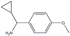 (1)-α-cyclopropyl-4-methoxybenzylamine structure
