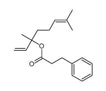 1,5-dimethyl-1-vinylhex-4-enyl 3-phenylpropionate Structure