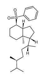 (1R,3aR,4S,7aR)-4-benzenesulfonyl-7a-methyl-1-[(1R,4S)-1,4,5-trimethyl-hexyl]-octahydroindene结构式