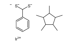 carbanide,iridium(3+),1,2,3,4,5-pentamethylcyclopentane,phenylmethanedithiolate Structure