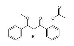 2'-acetoxy-α-bromo-β-methoxydihydrochalcone Structure